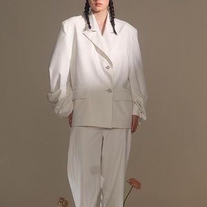 Drape handmade tailored blazer